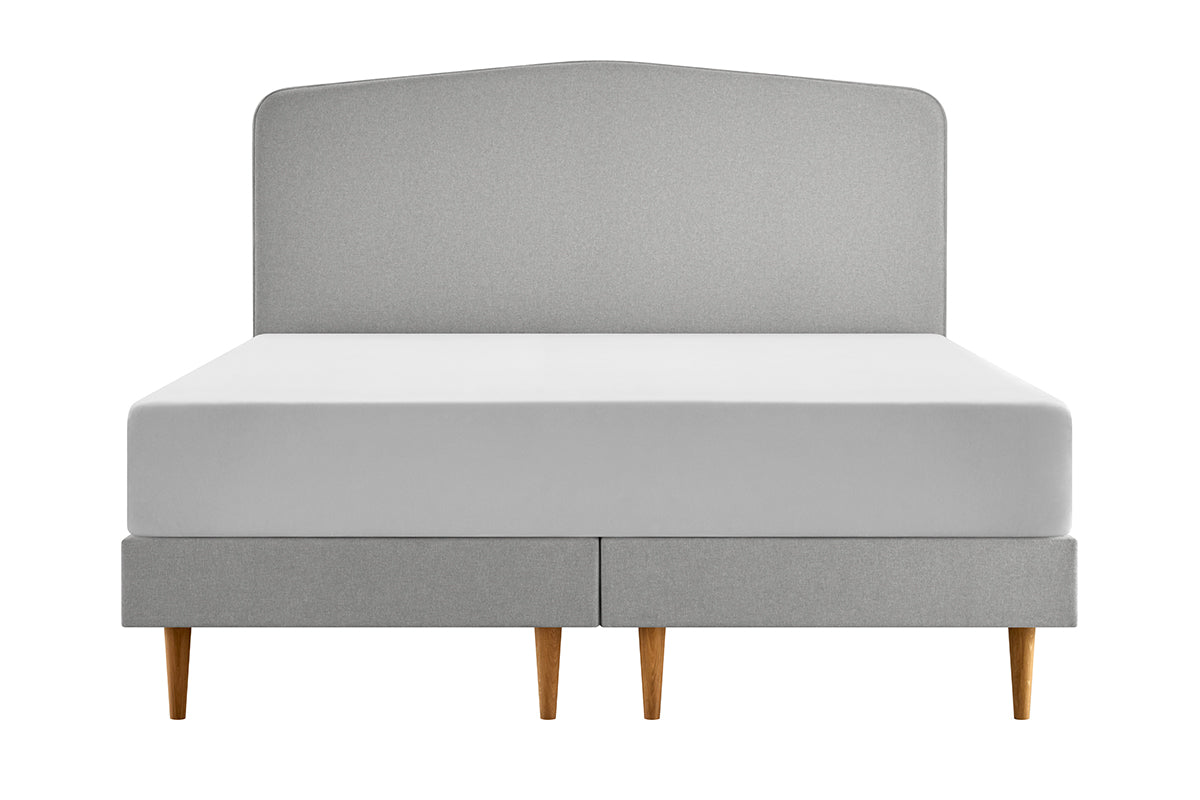 Tempur | Form Static Geometric Bed Frame | Super King | 6ft | Dove Grey