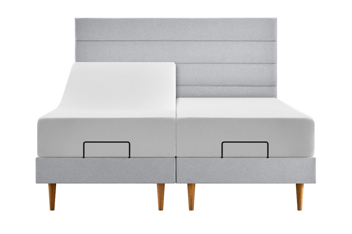 Tempur | Form Adjust Horizontal Bed Frame | King | 5ft | Light Grey