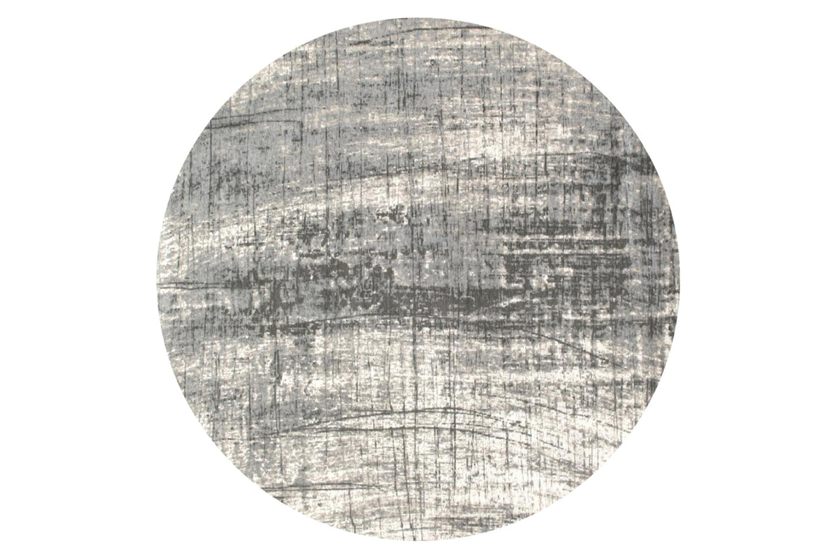 Eco Griff Jersey Stone Rug  | Grey/Black | 140 cm