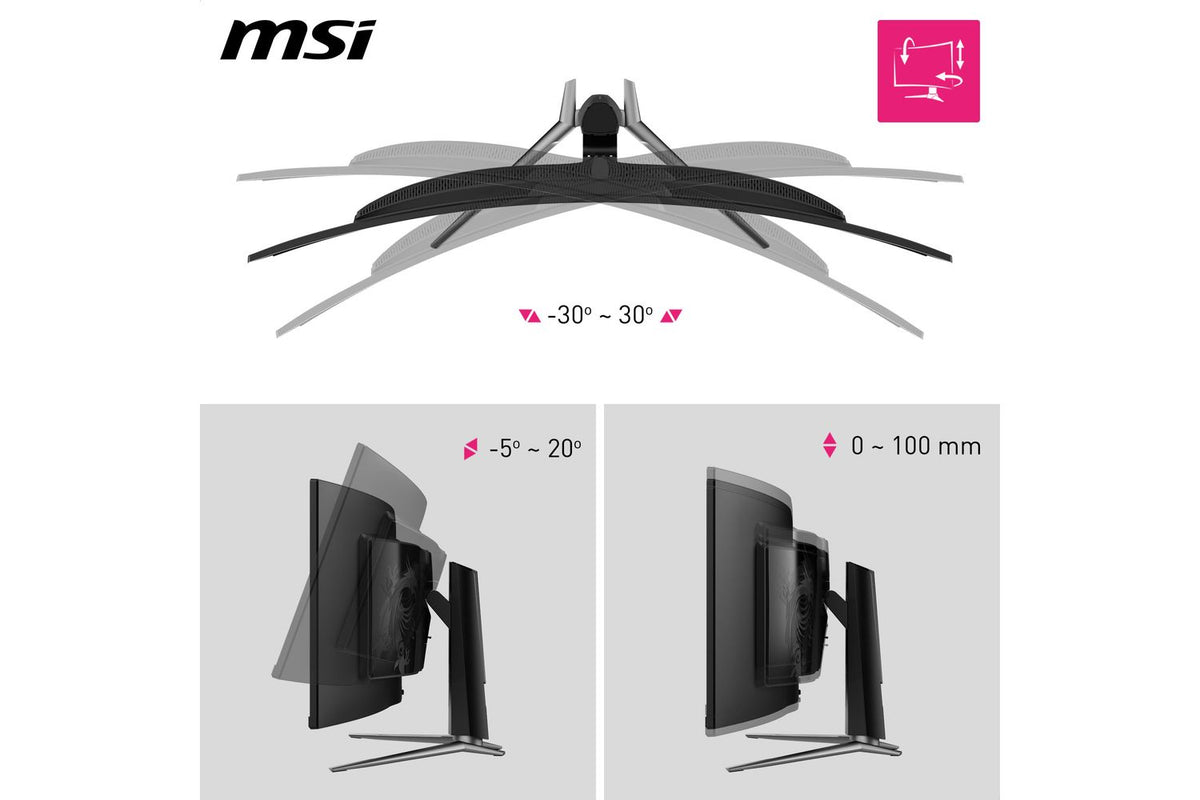MSI MPG 491CQPX QD-OLED 49" DQHD 240Hz Curved Gaming Monitor-4
