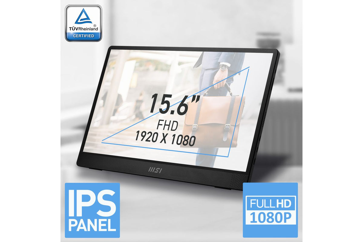 MSI PRO MP161 E2U 15.6" FHD 60Hz IPS Portable Monitor-12