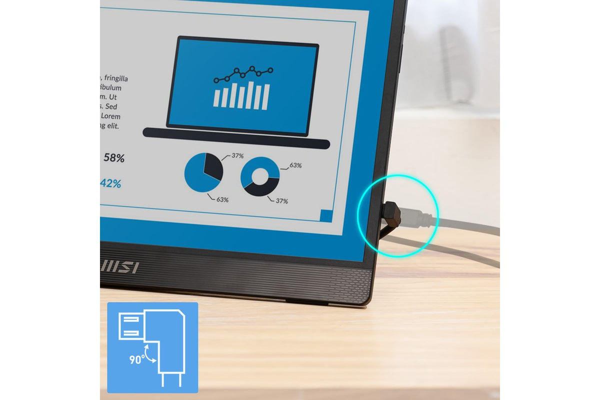 MSI PRO MP161 E2U 15.6" FHD 60Hz IPS Portable Monitor-16