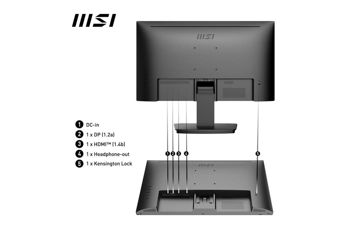 MSI PRO MP223 E2 22" FHD 100Hz Adaptive Sync Flat Monitor-11