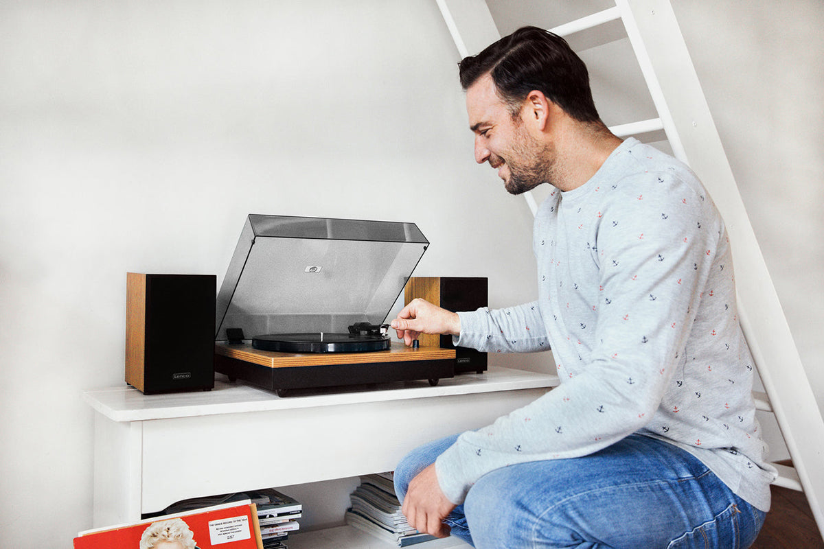 Lenco LS-300 Turntable And Hi-Fi Speakers | Vinyl | Wood-24