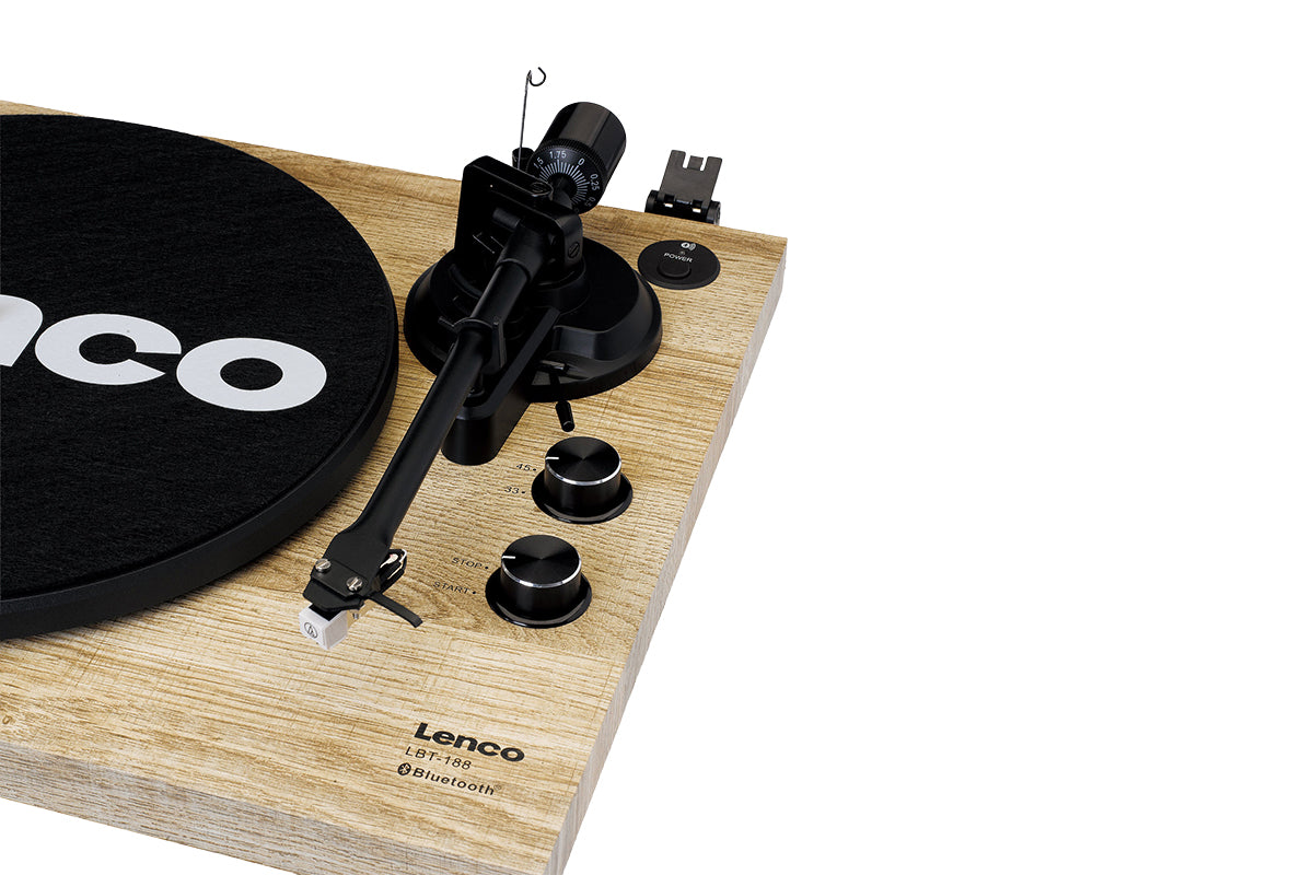 Lenco LBT-188 Pine Turntable | Bluetooth | Vinyl-12