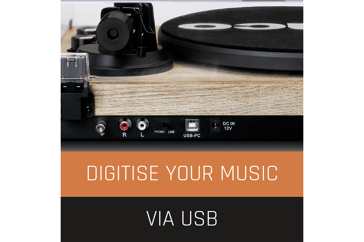 Lenco LBT-188 Pine Turntable | Bluetooth | Vinyl-4