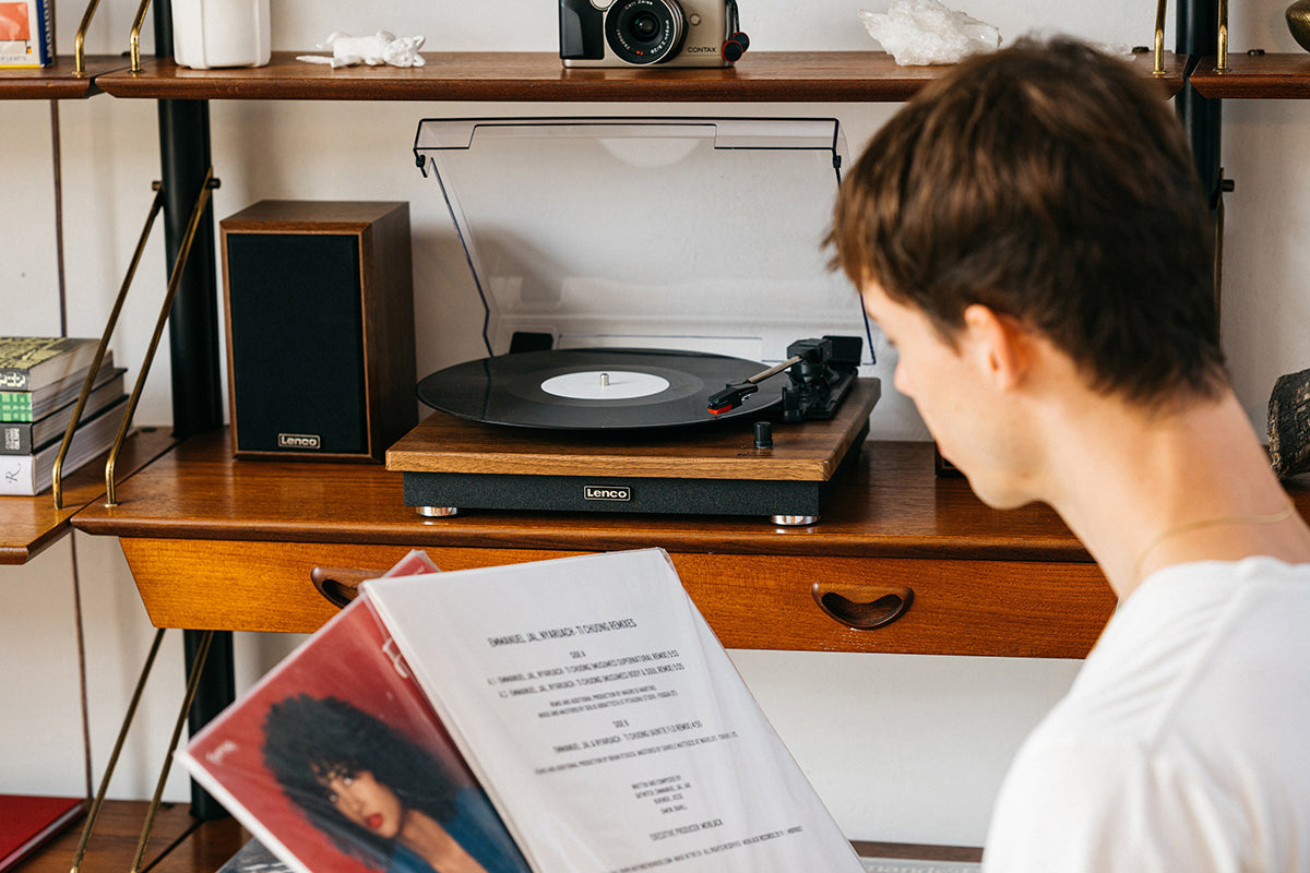 Lenco LS-100 Turntable And Hi-Fi Speakers | Vinyl Record Player-14