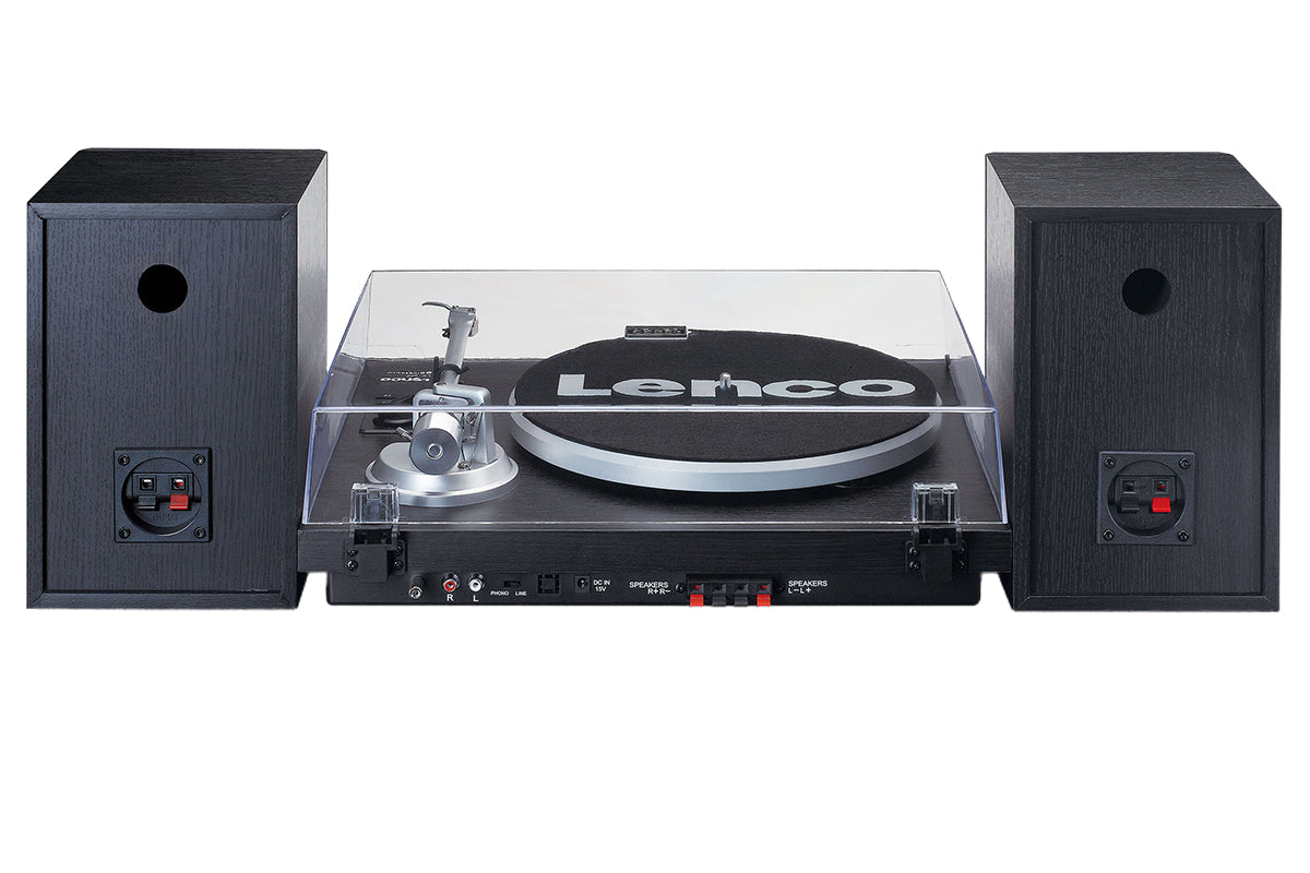 Lenco LS-500BK Turntable | Wood | Bluetooth | With Speaker Set | Black-10