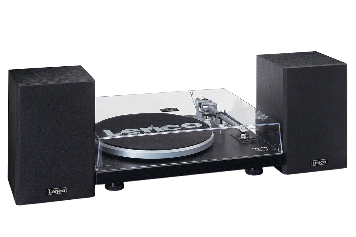 Lenco LS-500BK Turntable | Wood | Bluetooth | With Speaker Set | Black-7