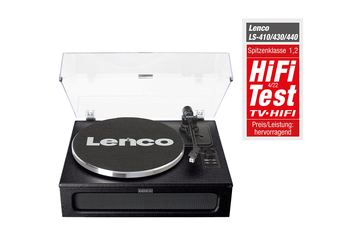 Lenco LS-430BK Turntable | Built-in Speakers | Black-15