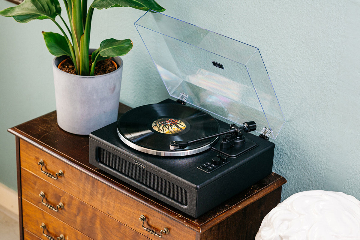 Lenco LS-430BK Turntable | Built-in Speakers | Black-17