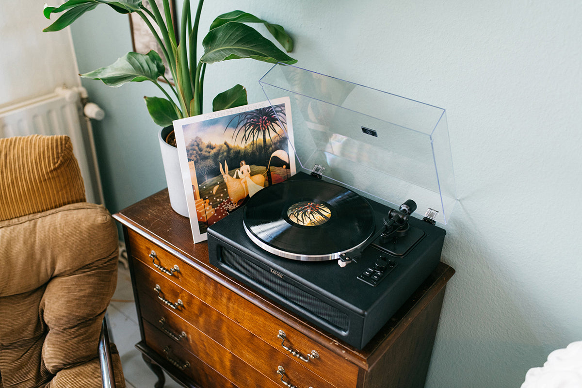 Lenco LS-430BK Turntable | Built-in Speakers | Black-19