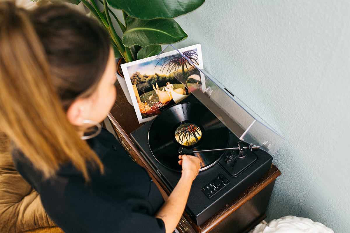 Lenco LS-430BK Turntable | Built-in Speakers | Black-23