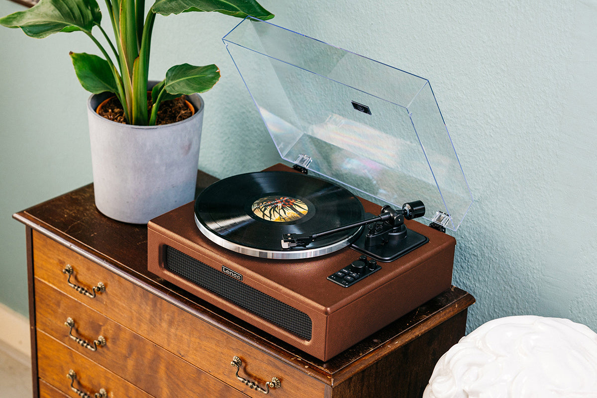 Lenco LS-430BN Turntable | Built-in Speakers | Brown-17