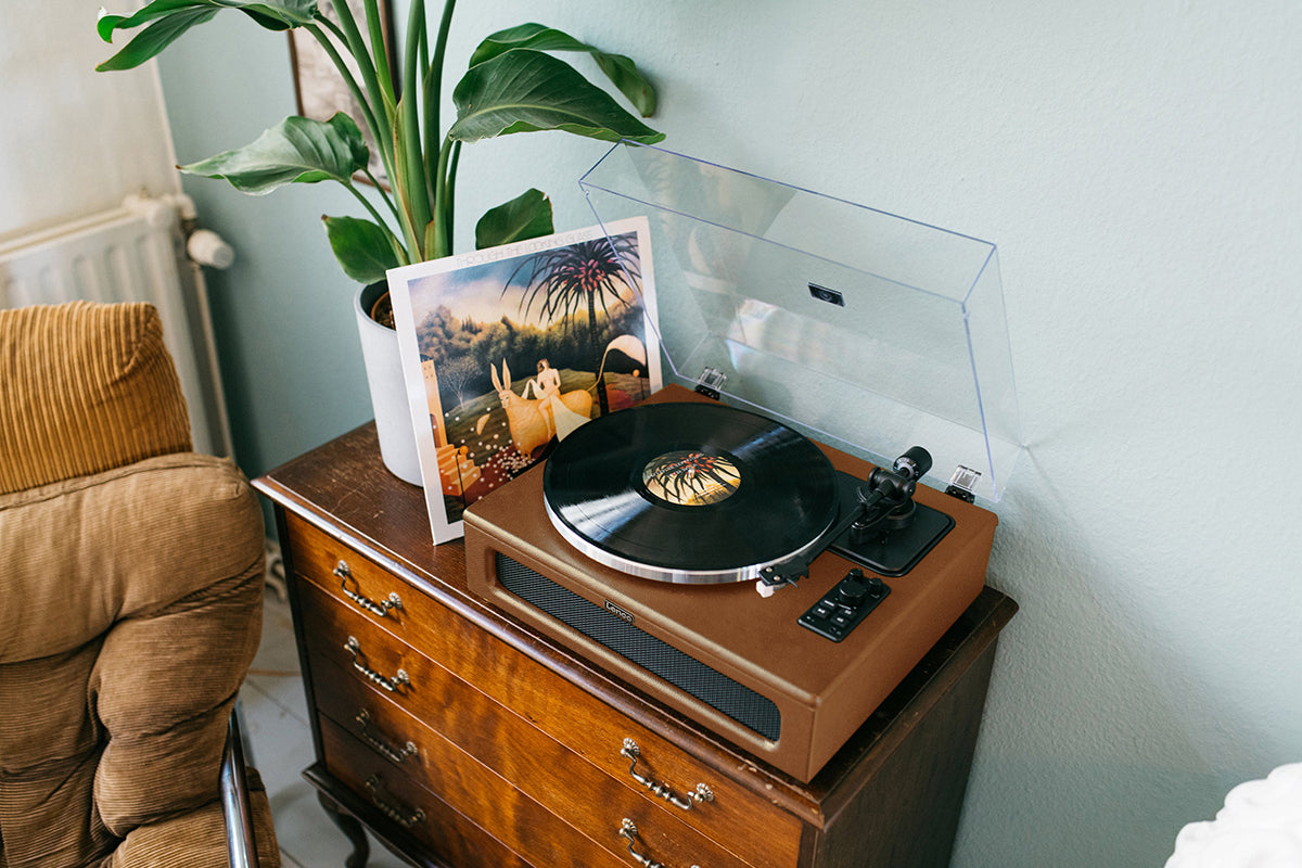 Lenco LS-430BN Turntable | Built-in Speakers | Brown-18