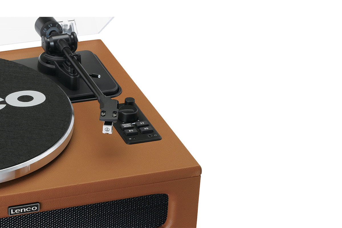 Lenco LS-430BN Turntable | Built-in Speakers | Brown-6