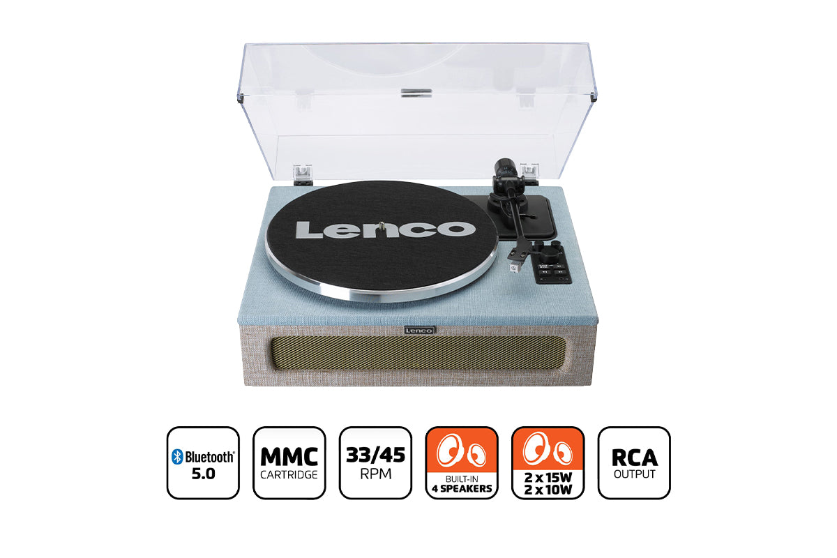 Lenco LS-440 Turntable | Built-in Speakers | Blue Beige-14