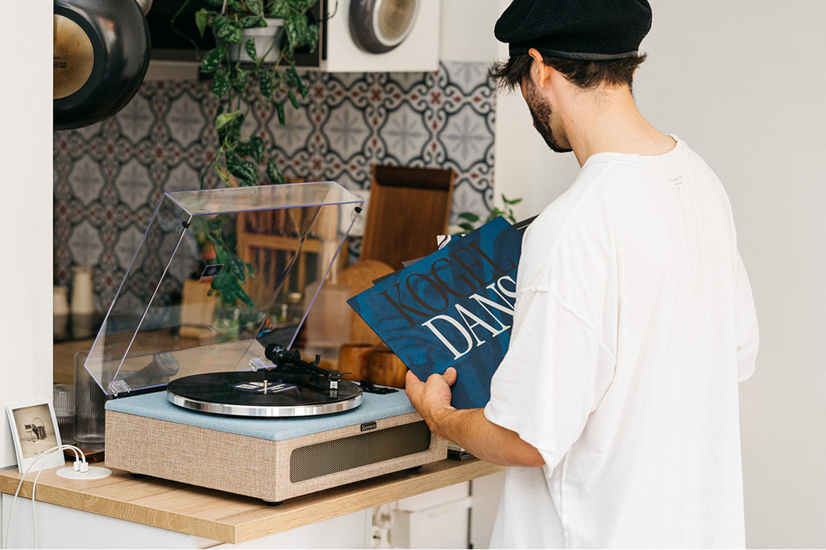 Lenco LS-440 Turntable | Built-in Speakers | Blue Beige-17