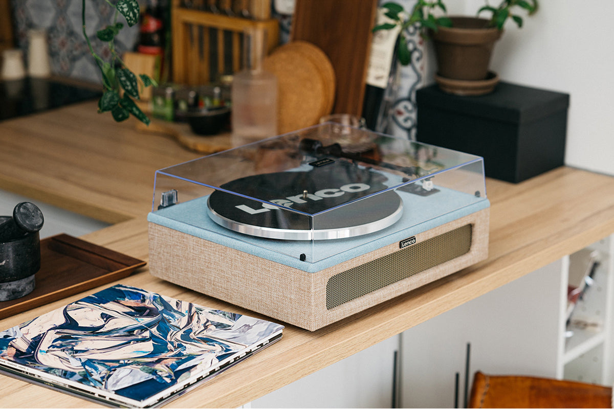 Lenco LS-440 Turntable | Built-in Speakers | Blue Beige-19