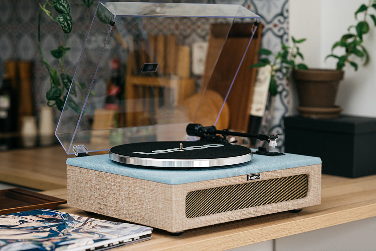 Lenco LS-440 Turntable | Built-in Speakers | Blue Beige-2