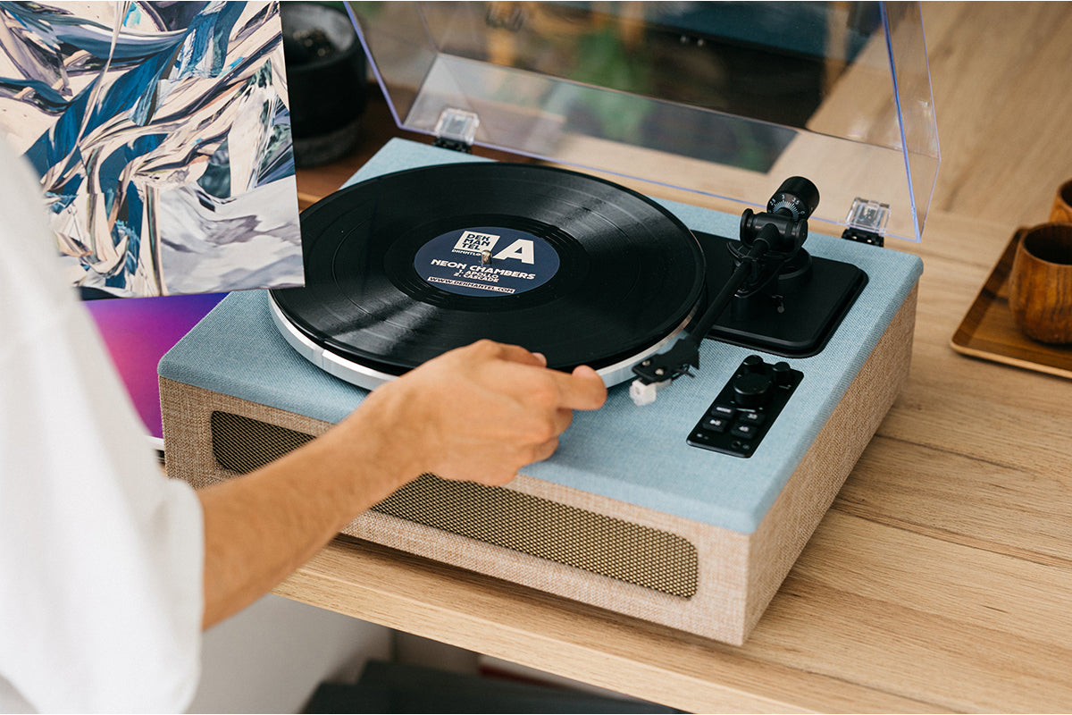 Lenco LS-440 Turntable | Built-in Speakers | Blue Beige-20