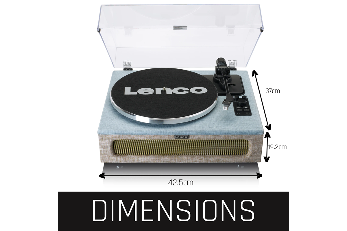 Lenco LS-440 Turntable | Built-in Speakers | Blue Beige-4