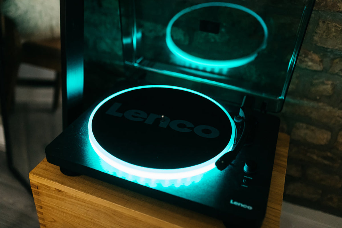 Lenco LS-50LED Turntable | Vinyl Record Player | Built-in Speakers | Led Lights-12
