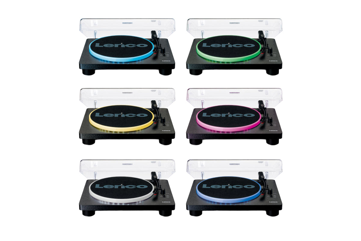 Lenco LS-50LED Turntable | Vinyl Record Player | Built-in Speakers | Led Lights-8