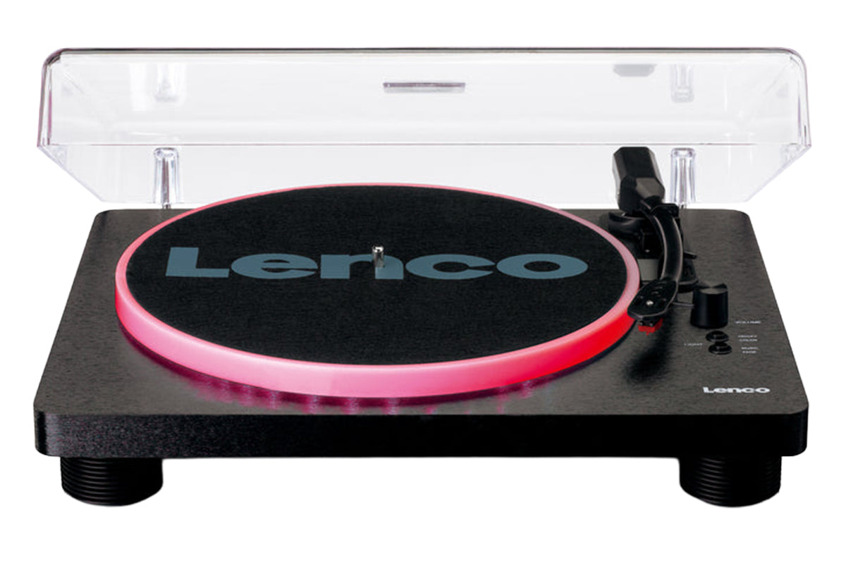 Lenco LS-50LED Turntable | Vinyl Record Player | Built-in Speakers | Led Lights