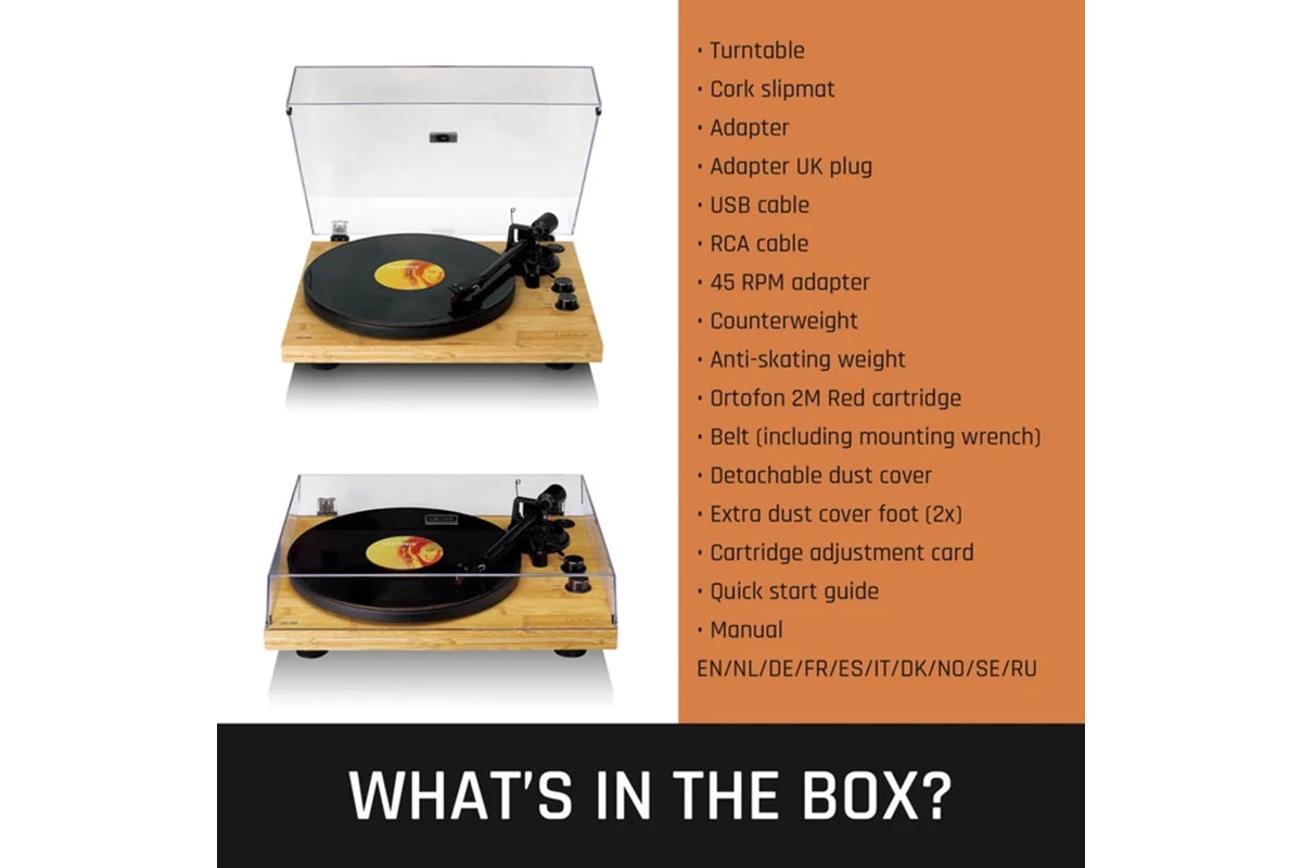Lenco LBT-335BA  Bluetooth Turntable | Bamboo | Ortofon Cartridge-27