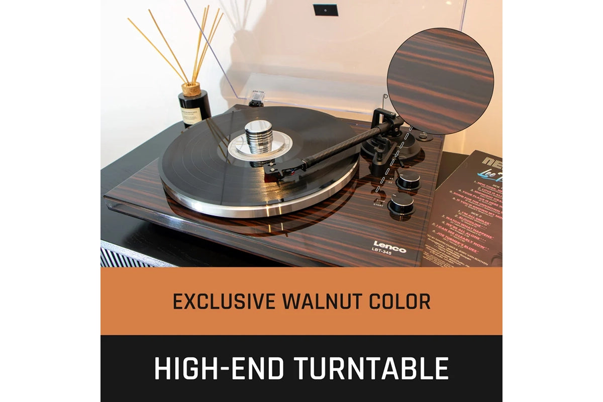 Lenco Lbt-345WA Bluetooth Turntable | Vinyl Player | Ortofon Cartridge | Walnut-31