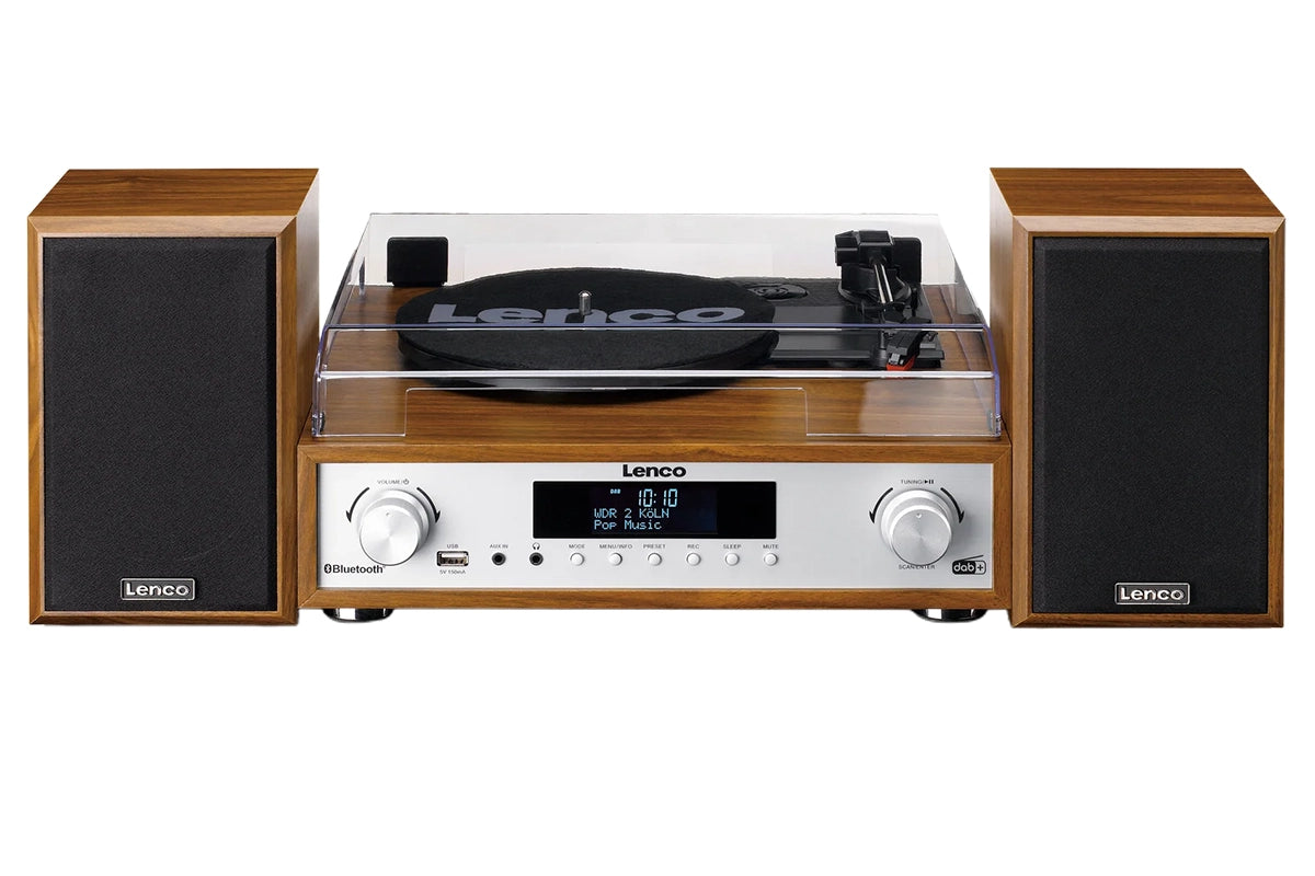 Lenco MC-160WD Stereo System With Turntable | Stereo System | Wood Finish-5