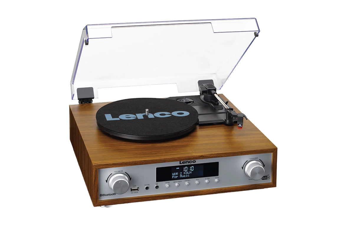 Lenco MC-160WD Stereo System With Turntable | Stereo System | Wood Finish-2