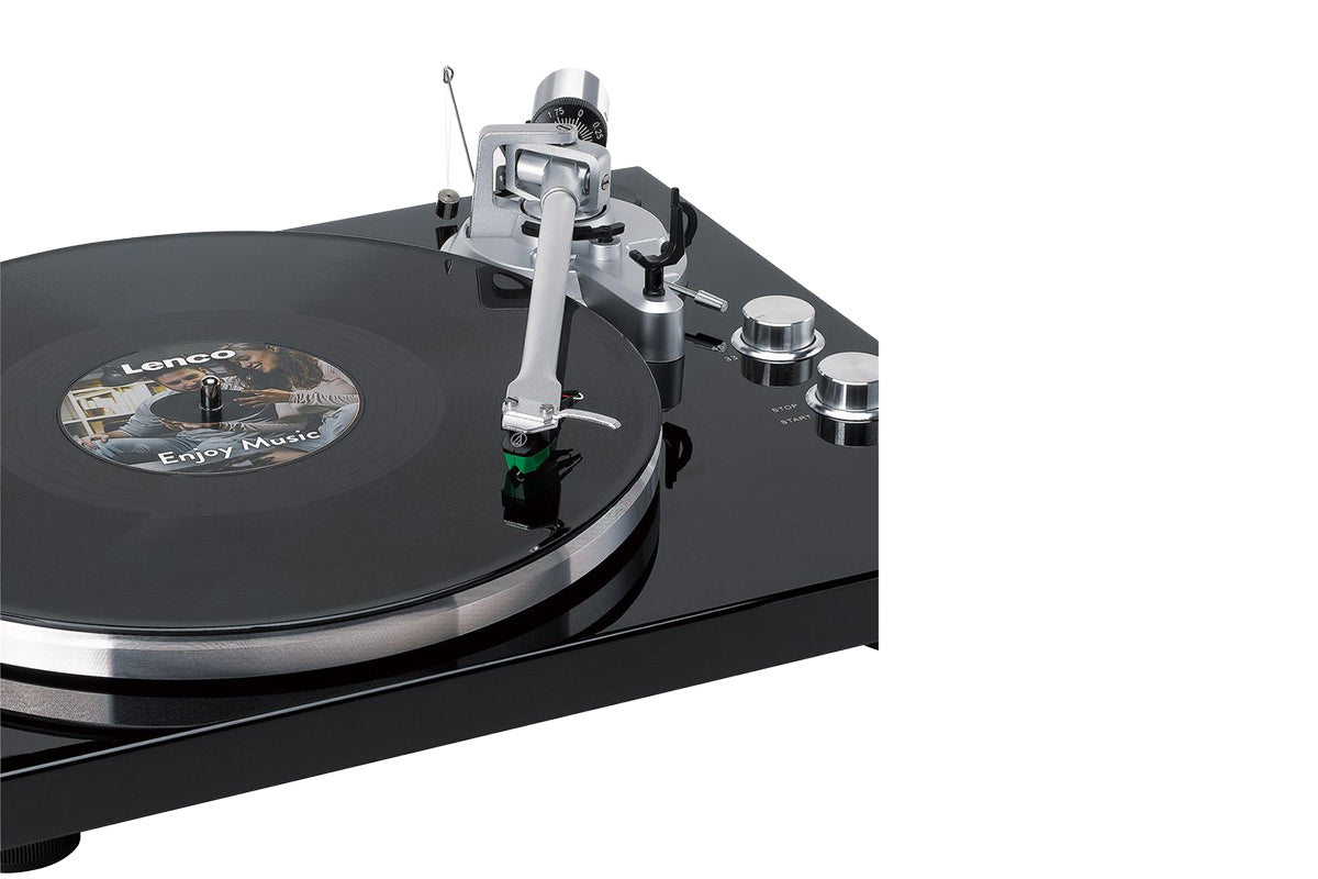Lenco LBT-215BK Turntable | Bluetooth Transmission | At-vm95e Cartridge | Piano Black-6