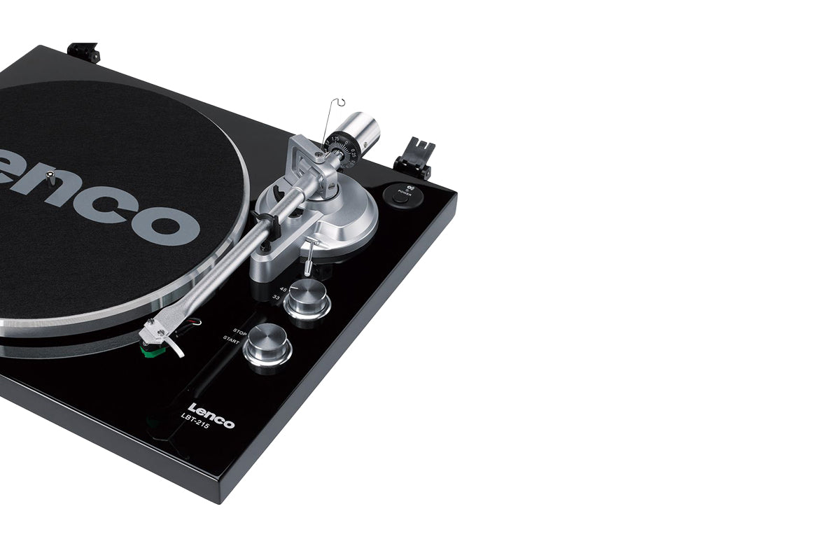 Lenco LBT-215BK Turntable | Bluetooth Transmission | At-vm95e Cartridge | Piano Black-7
