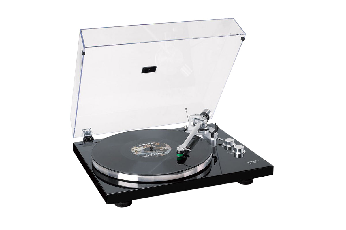 Lenco LBT-215BK Turntable | Bluetooth Transmission | At-vm95e Cartridge | Piano Black-8