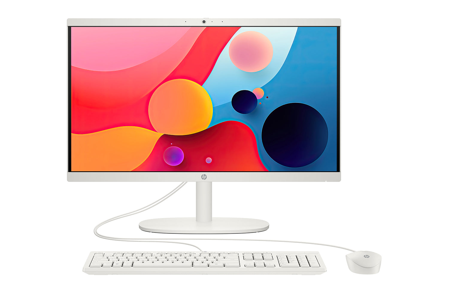 HP Intel Celeron All-in-One Desktop | 8GB | 128GB | Cashmere White (Ex-Display)