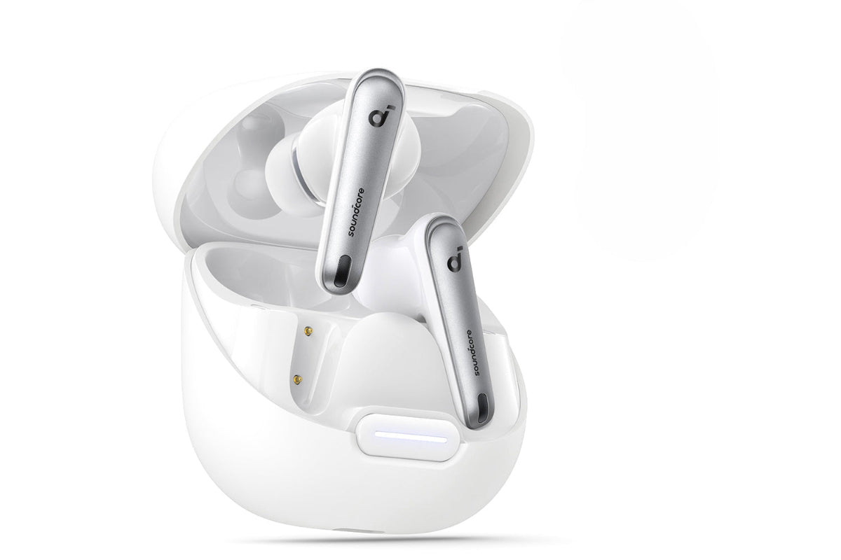 Soundcore Liberty 4 Wireless Active Noise Cancelling Earbuds | Clear White