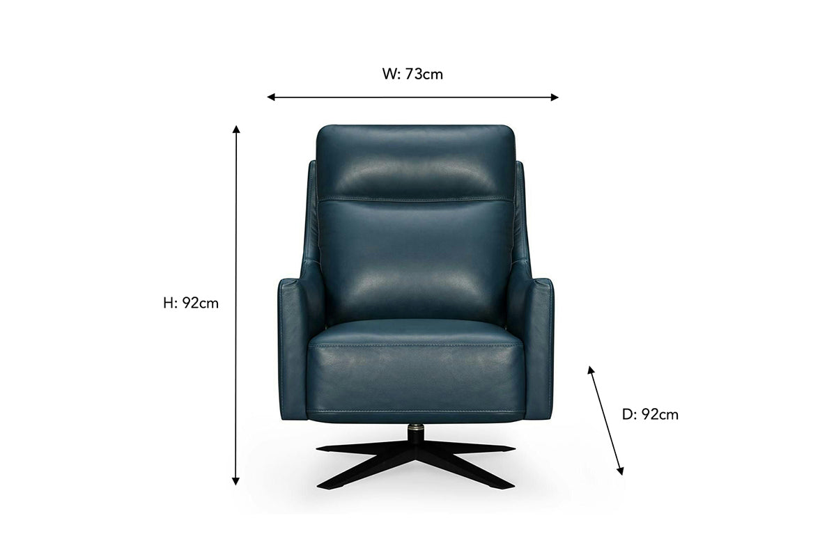 ALFREDO オットマン 92cm Alfredo Swivel Accent Armchair | Leather