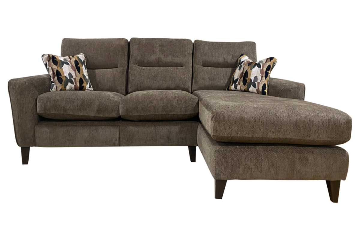 Toni 2 Seater Sofa | LHF | Chaise | Fabric | Loki Brown
