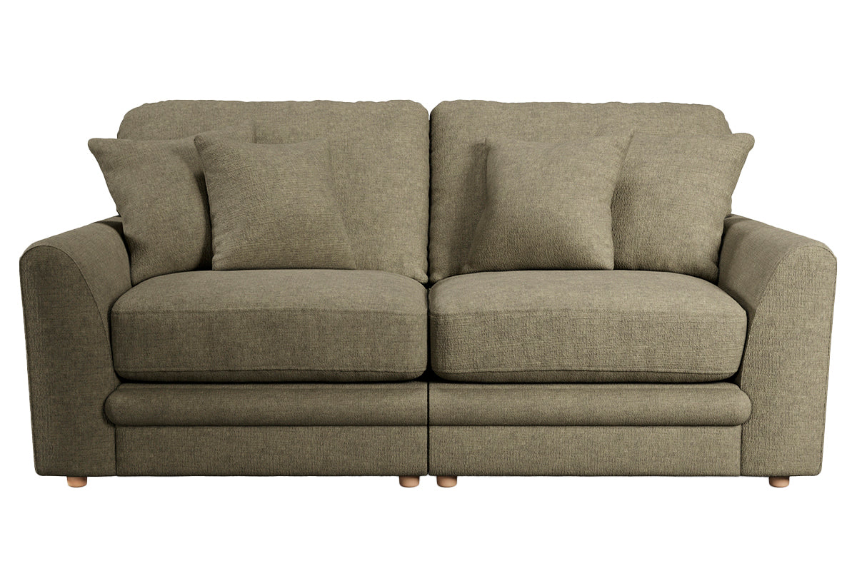Amie 3 Seater Sofa | Split | Fabric | Olive