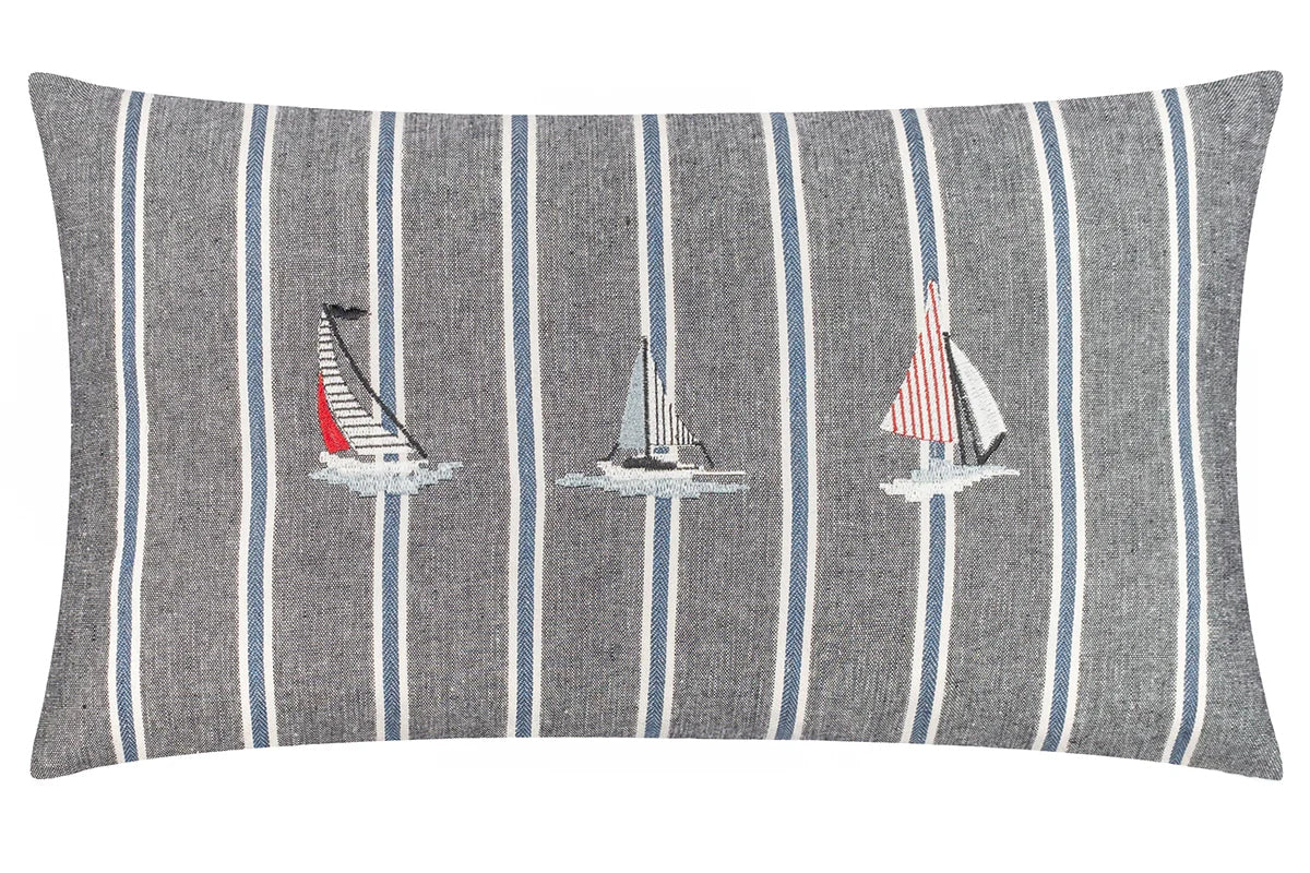 Polyester Cushion | Navy | 30 x 50 cm