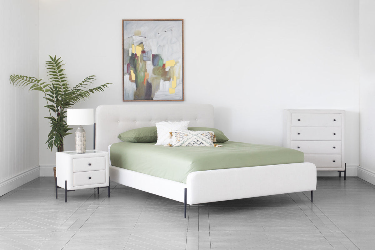 Arnold Bed Frame | King | 5ft | Oatmeal