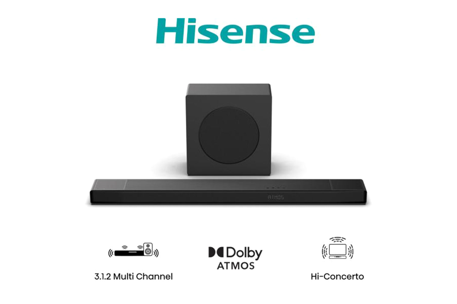 Hisense Wireless Subwoofer Soundbar | Black | AX3120Q