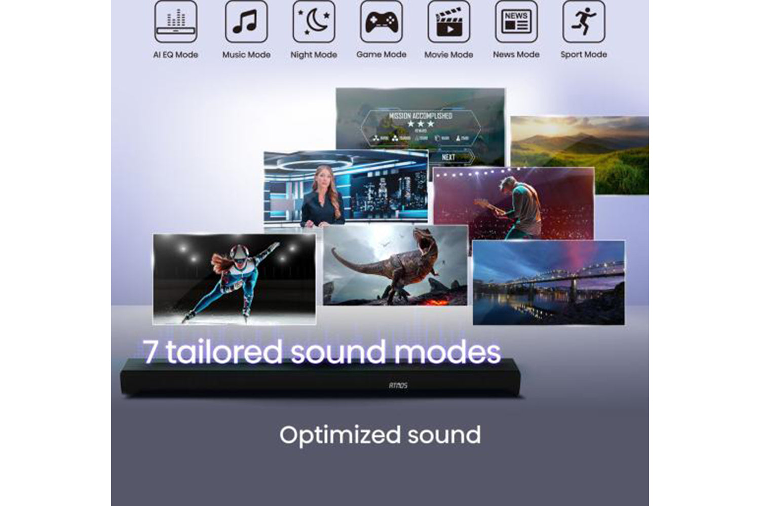 Hisense AX5100Q 5.1CH Wireless Subwoofer Soundbar | Black