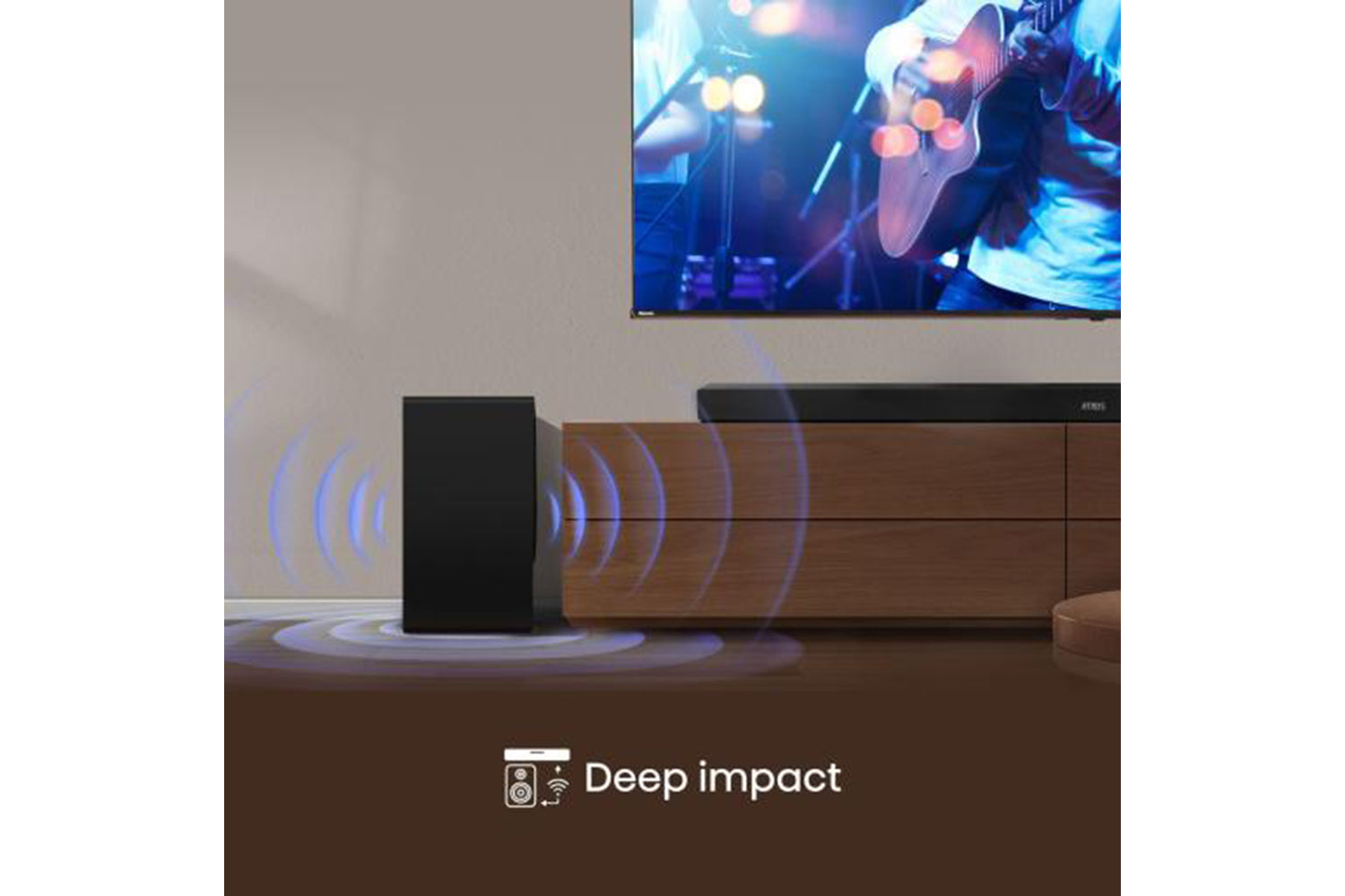 Hisense AX5100Q 5.1CH Wireless Subwoofer Soundbar | Black