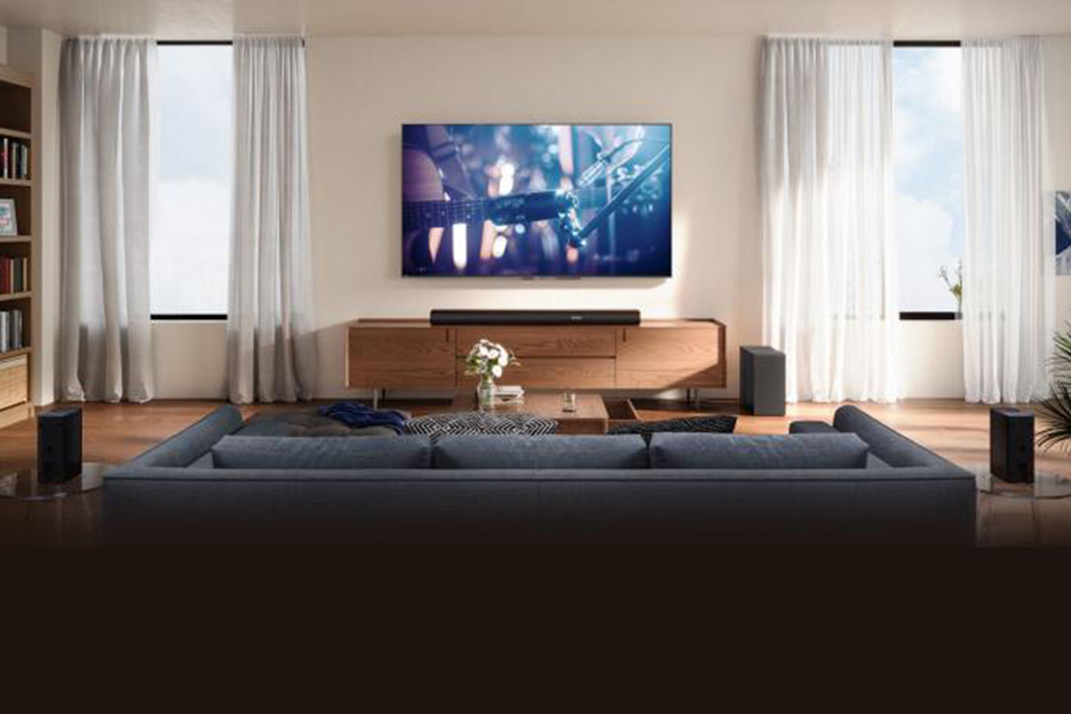 Hisense AX5100Q 5.1CH Wireless Subwoofer Soundbar | Black
