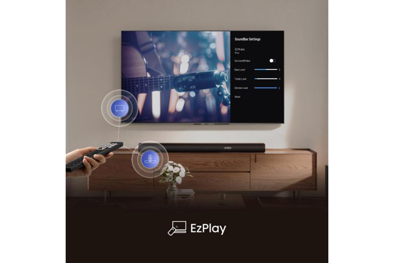 Hisense AX5100Q 5.1CH Wireless Subwoofer Soundbar | Black