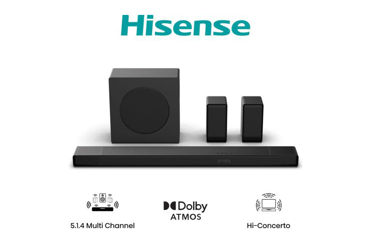 Hisense 5.1.4ch Home Theatre Soundbar with Subwoofer | AX5140Q