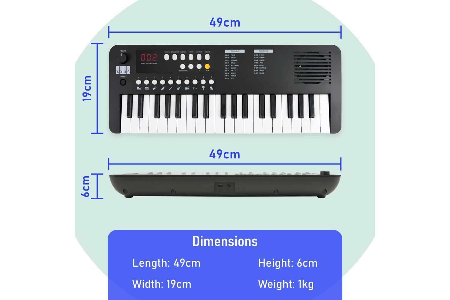 Axus - AXMK37BK - 4